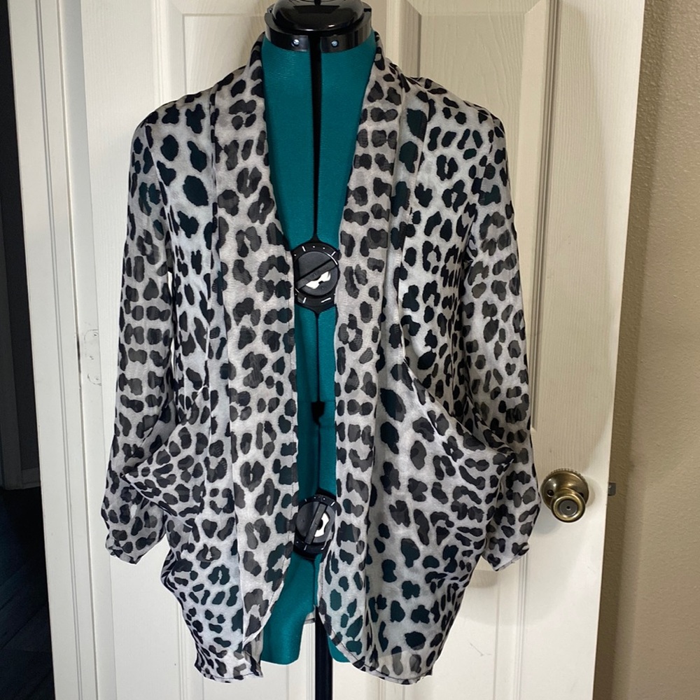 HAVE, chiffon lightweight coverup jacket. S